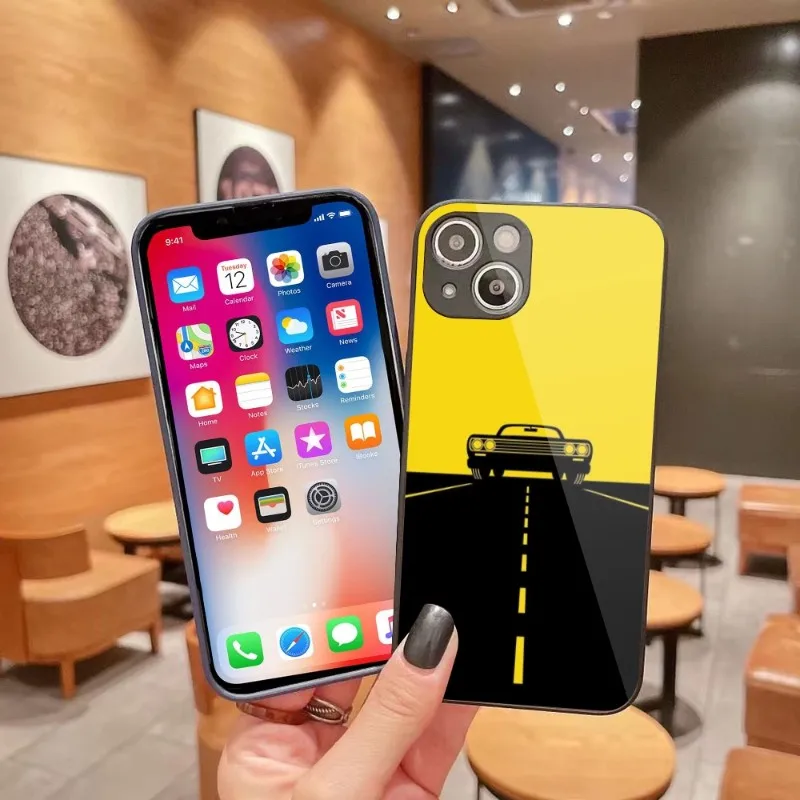 

Чехол для телефона с аниме мультяшным рисунком для iPhone 14, 13, 12, 11 Pro Max, X, XR, XS, 8, 7 Plus, чехол из жидкого стекла, чехол, оболочка