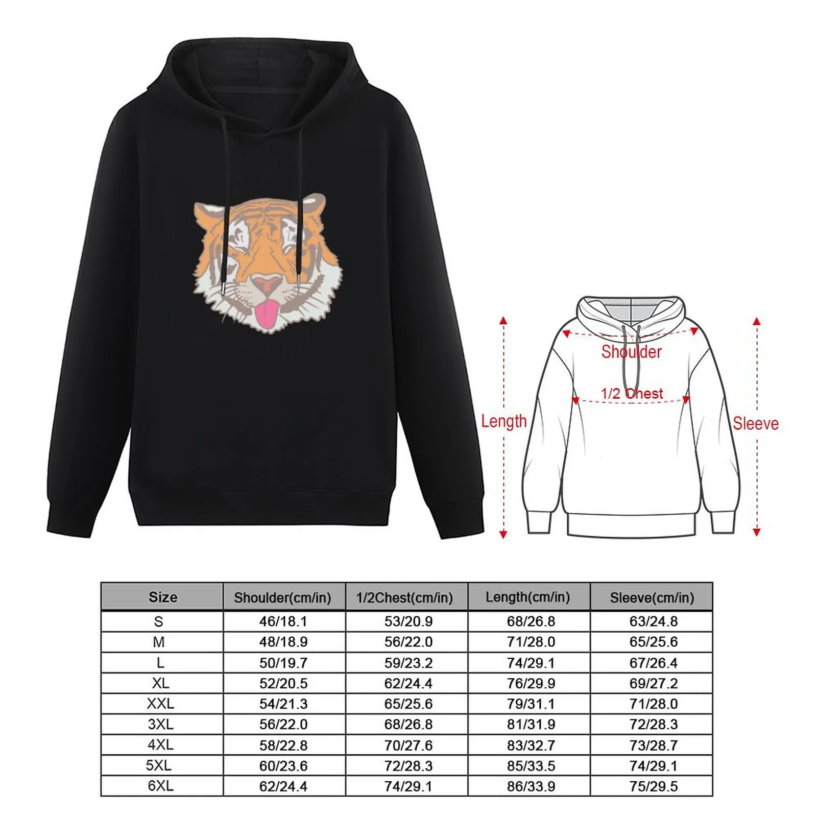 Пуловер с капюшоном Tiger Boop уличная мужская одежда рубашка дизайнерские толстовки