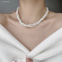 multilayer pearl zen dye necklace is stylish simple and personalized the new 2022 necklace is designed for women