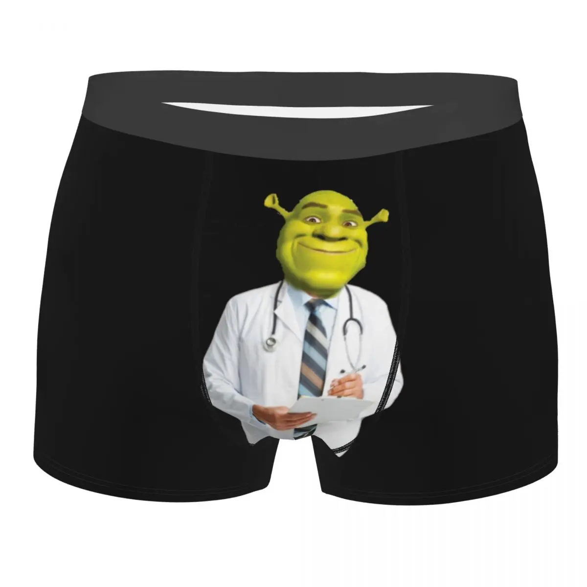 

Shrek Underpants Cotton Panties Man Underwear Sexy Shrek Check Up Meme Shorts Briefs