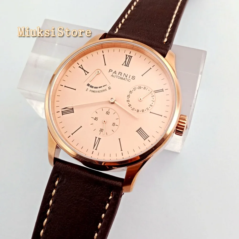 Часы мужские механические с автоподзаводом и кожаным ремешком 41 5 мм - купить по