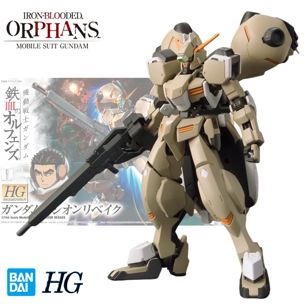 Оригинальная Аниме Фигурка Bandai HG 1/144 GUNDAM GUSION REBAKE в сборе Игрушечная модель