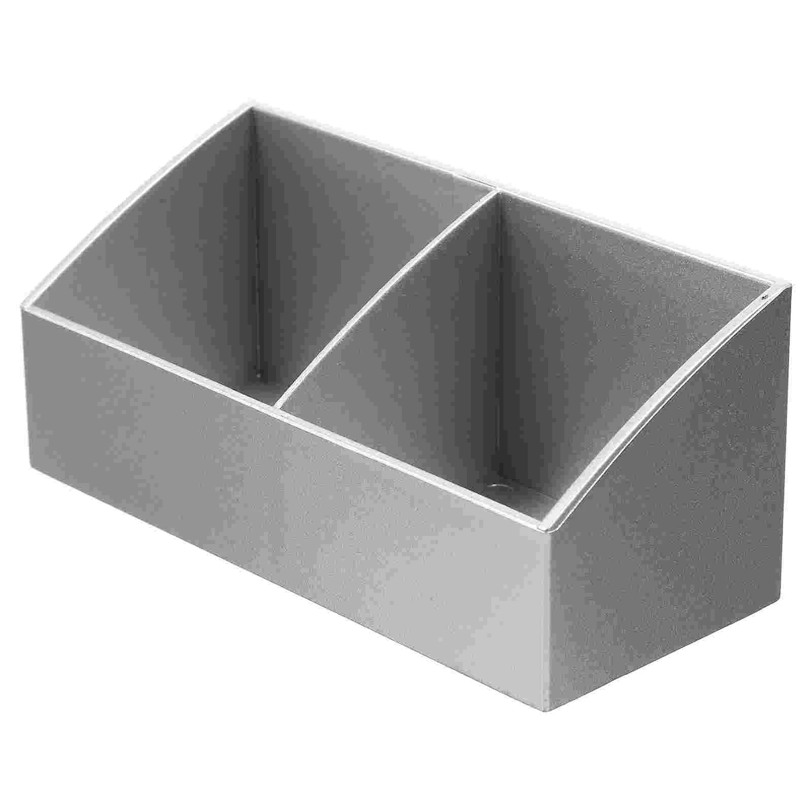 

Coffee Organizer Box Tea Holder Condiment Creamer Countertop Dispenser Dresser Storage Divided Pantry Control Bar Vanity Pod