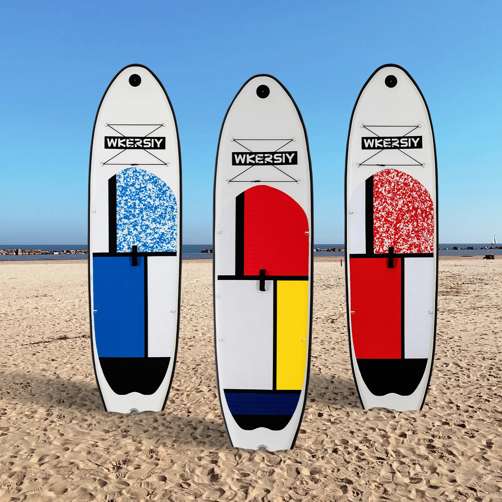 

305cm Inflatable Stand Up Paddle Board Non-Slip SUP for All Skill Levels Surf Board with Air Pump Bag Leash Standing Boat 11'