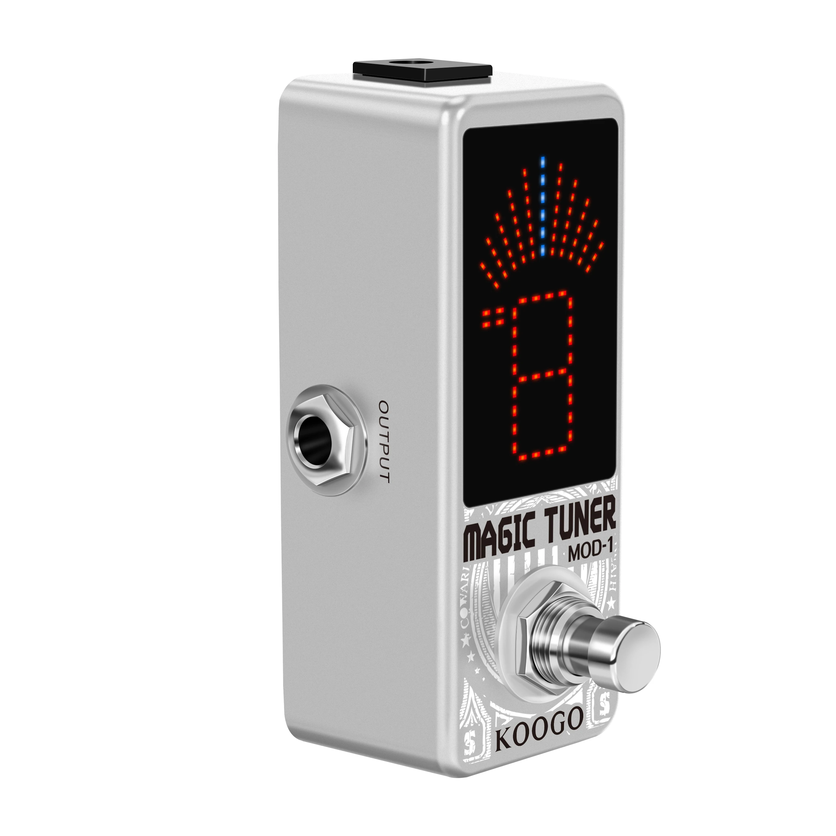 Koogo LT-910 Guitar Tuner Pedal High Precision Guitar Chromatic Tuner Pedals For Electric Guitars True Bypass Full Metal Case