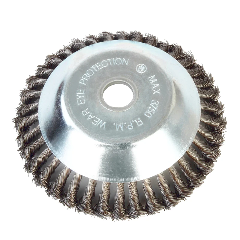 8 Inch Brush Cutter Accessories Wire Weeding Wheels for Yard Cleaning and Maintenance