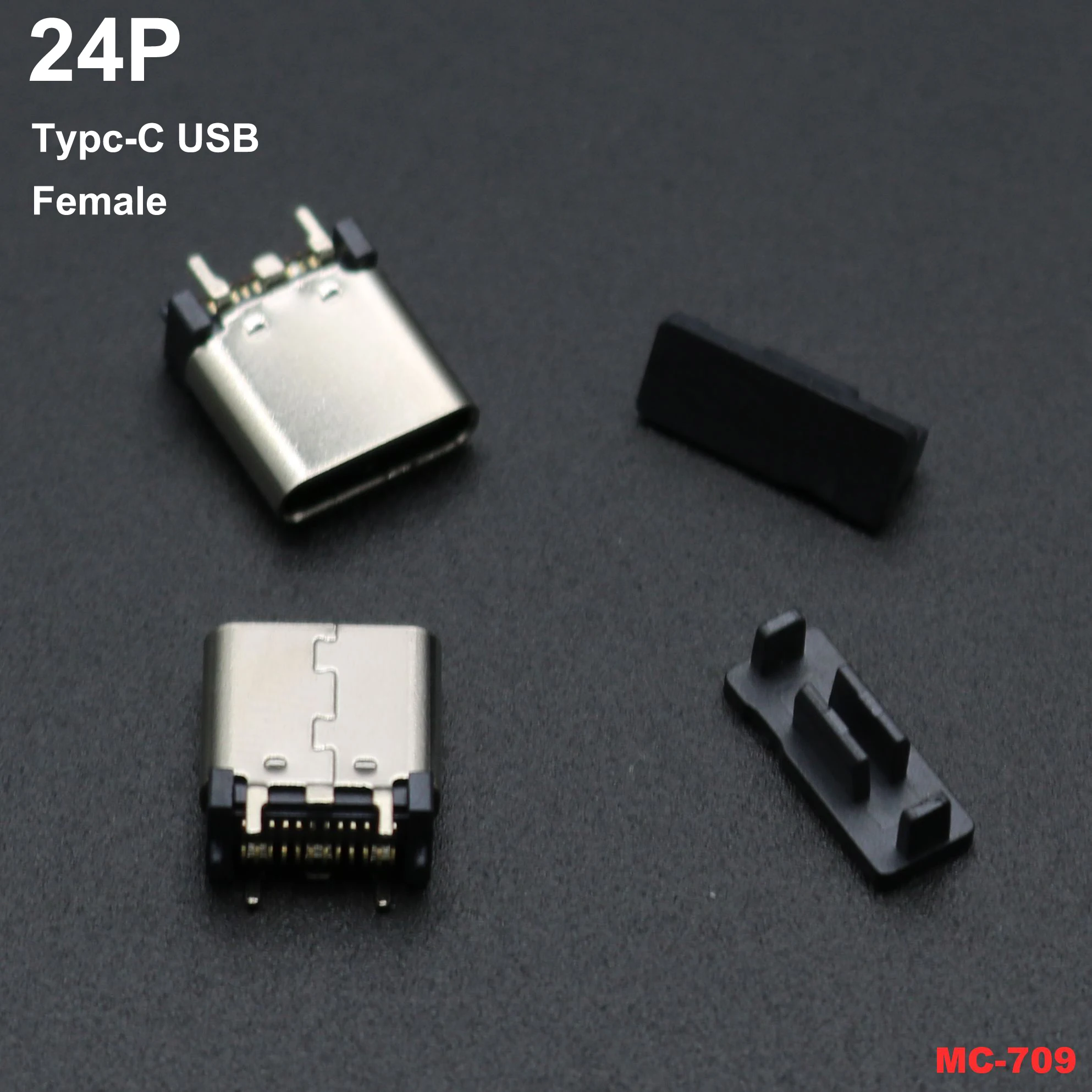 

5pcs 2022NEW 24Pin SMT Female Socket For PCB Solder Plate Type C 24P Plug Usb Connector Jack Port DIP SMT in Test Board