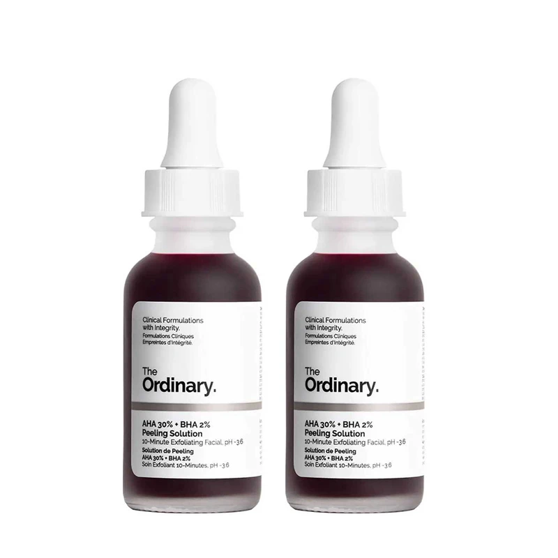

2pcs Ordinary AHA 30% + BHA 2% Peeling Solution 30ml Serum Ordinary Original Skin Care Product Exfoliation Fade Fine Lines