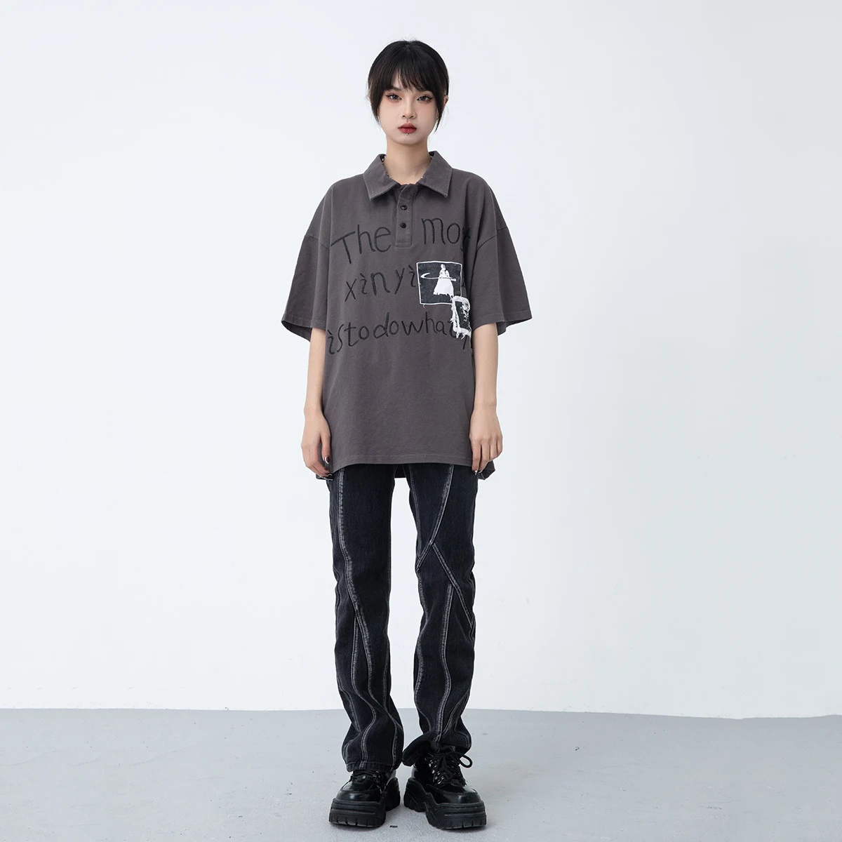 Four Seasons Men's Jeans High Street Straight Pants Retro Loose Pants Y2k Men's Pants Fashion Men's Fashion Men's INS Hot Sale