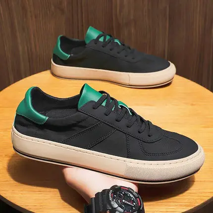 

Fashion Guys Sneakers Men Sneakers Patchwork Men Canvas Shoes Army Trainers