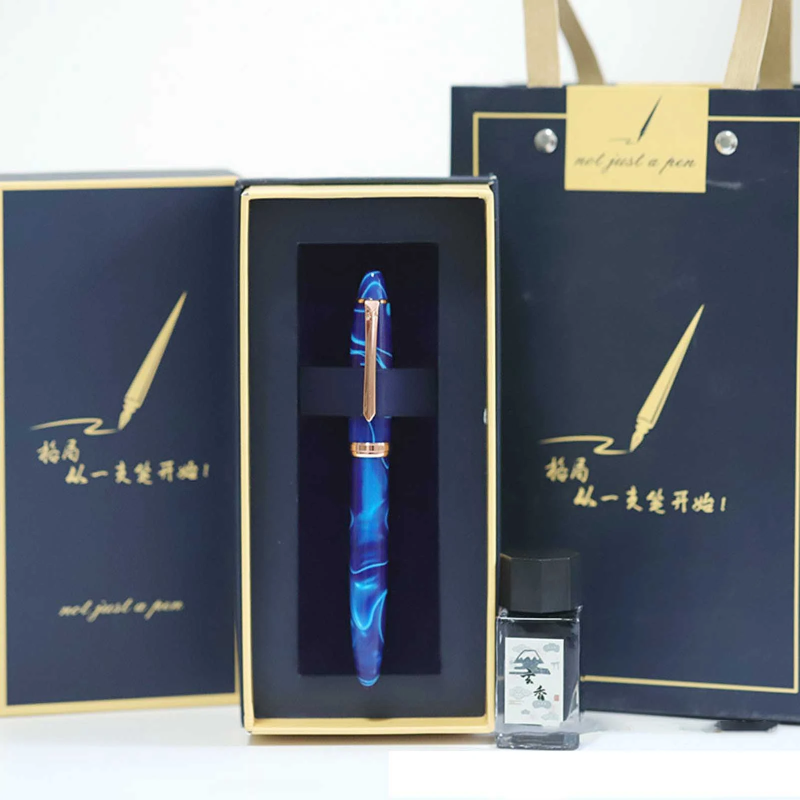 

Акриловая перьевая ручка со Шмидтом, Искусственное перо 0,5 мм, канцелярские принадлежности для офиса и бизнеса, подарочные ручки, таинствен...