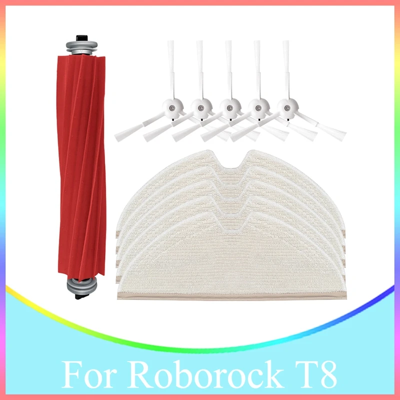 

Main Side Brush Mop Cloth Replacement Parts For Roborock T8 Robot Vacuum Cleaner Spare Accessories