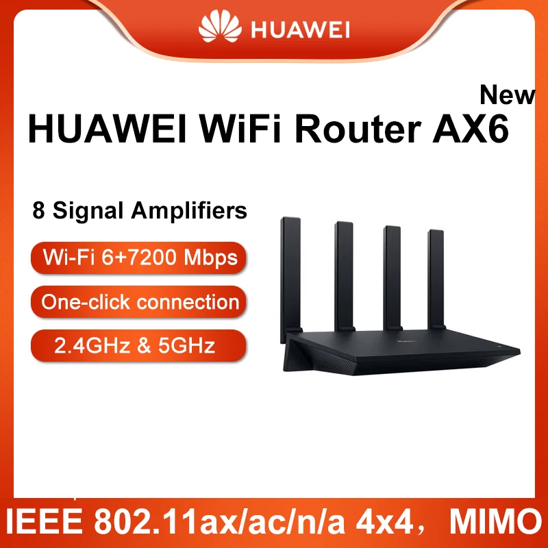 Huawei  AX6  Dual-Gigabit Router Wireless Router Wifi6 + Home Wall King AX6 7200Mbps 8 Signal Amplifiers