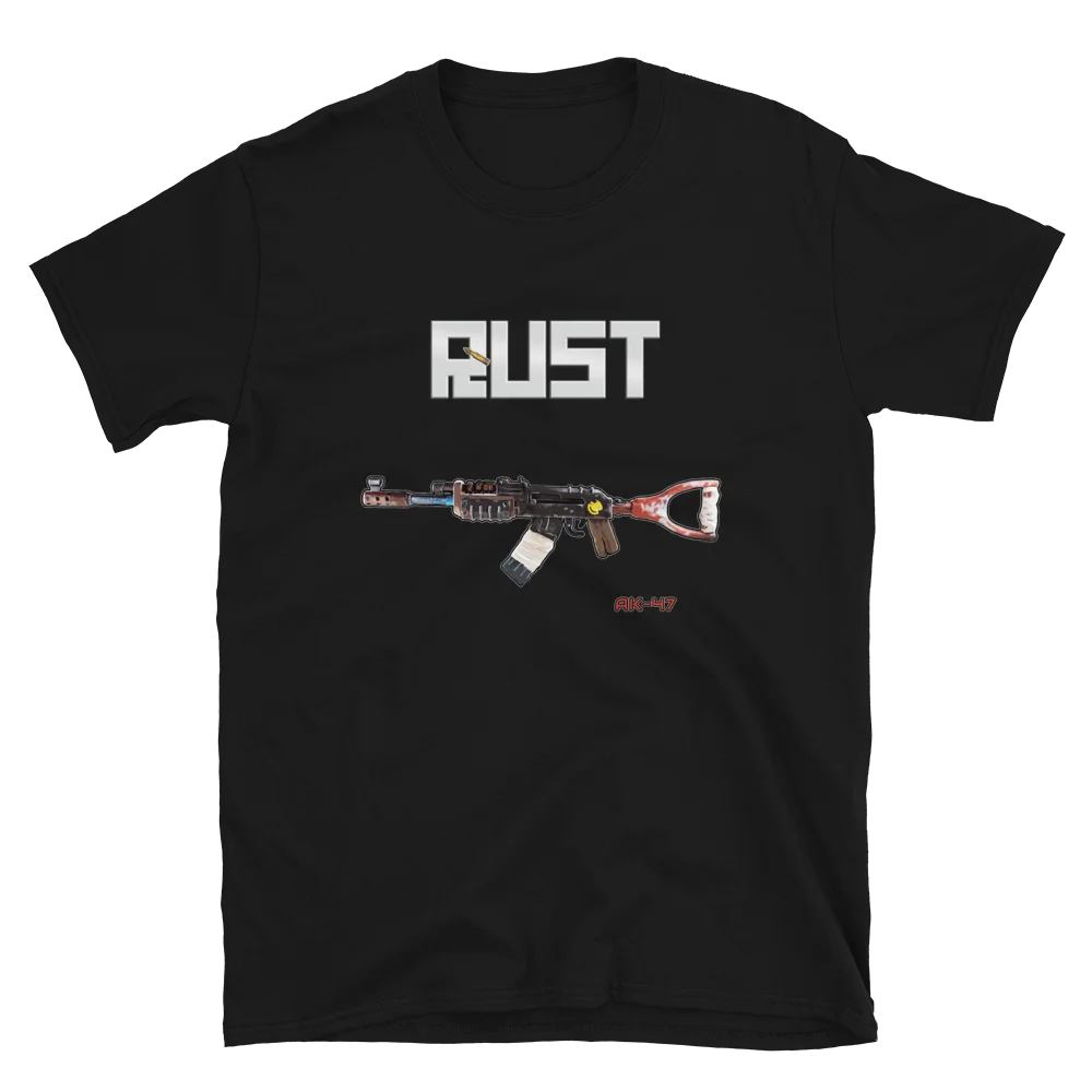 

Rust AK47 Assault Rifle Weapon T-Shirt. Premium Casual Cotton Short Sleeve O-Neck Mens T Shirt New S-3XL
