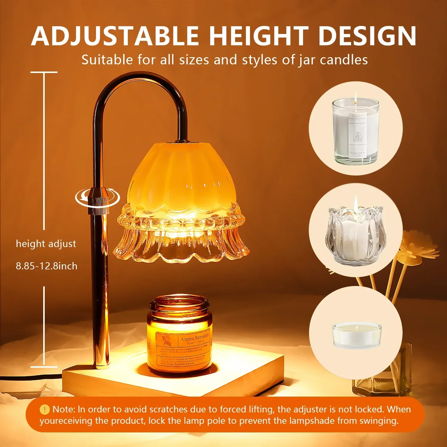 Скандинавская лампа в виде свечи с таймером ароматическая лампа-свеча