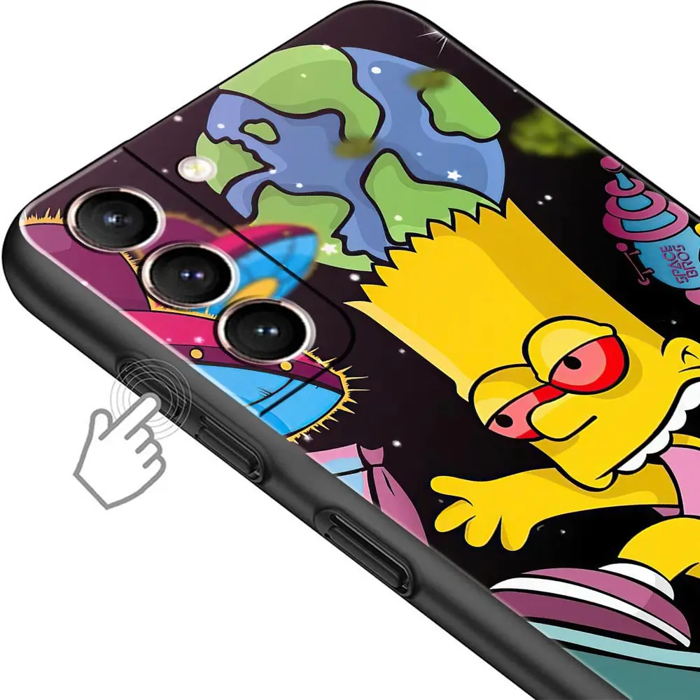 Чехол для телефона с мультяшными симпсонами Samsung Galaxy S21 S20 FE Ultra 5G S10 Plus Мягкий