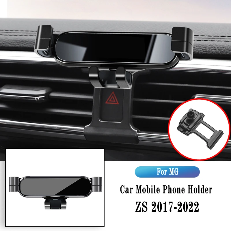 

Metal Car Holder For MG ZS 2017-2022 Gravity Navigation Bracket GPS Stand Air Outlet Clip Rotatable Support Auto Accessories