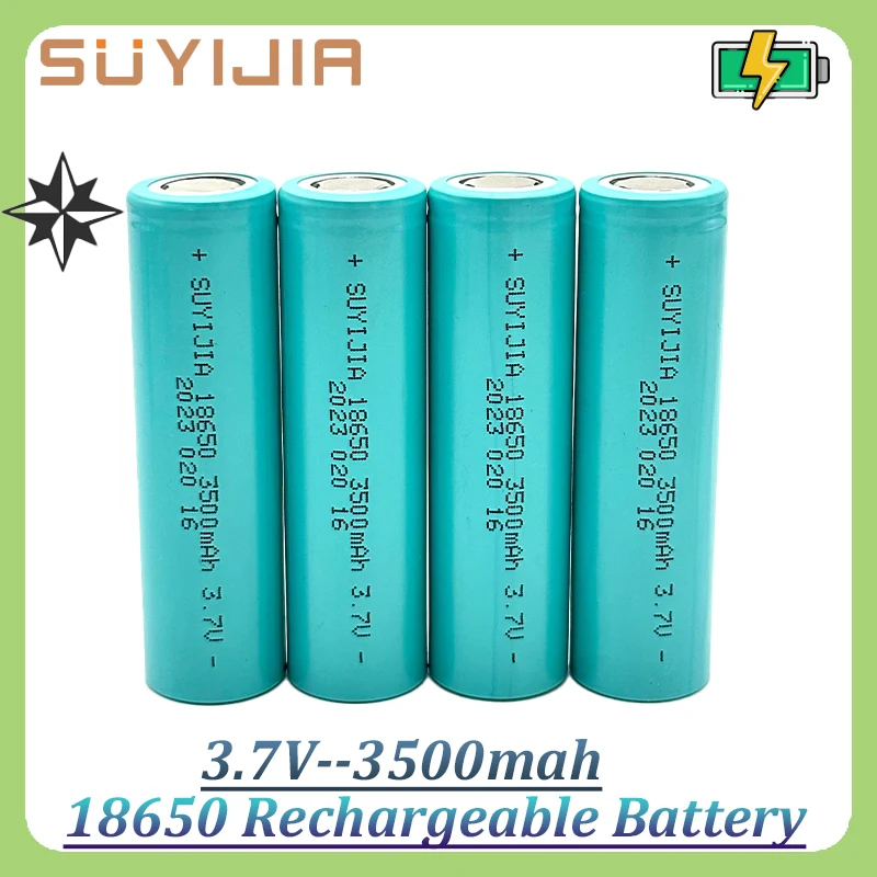 

1-10pcs 3.7V 3500mAh 18650 Battery 10A Discharging Lithium Li-ion Rechargeable Batteries for Flashlight ForLG MJ1 Torch Headlamp