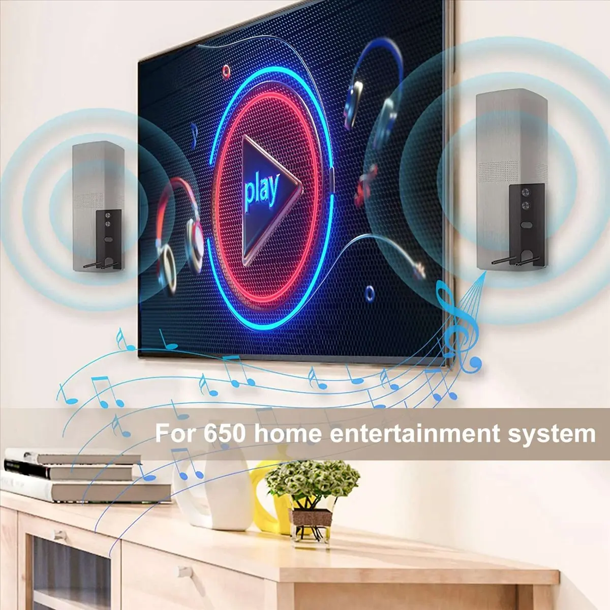 Фото Стальные черные настенные кронштейны A40I для замены на OmniJewel Lifestyle 650 и Surround Speakers 700 №5