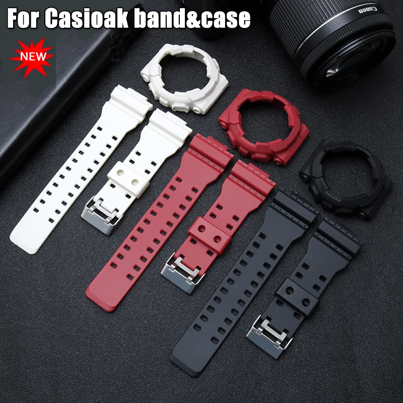 Silicone Rubber Case Watchband for Casio G-SHOCK GA-110/100 /120 GD-100/110 Men Sport  Bracelet Accessories