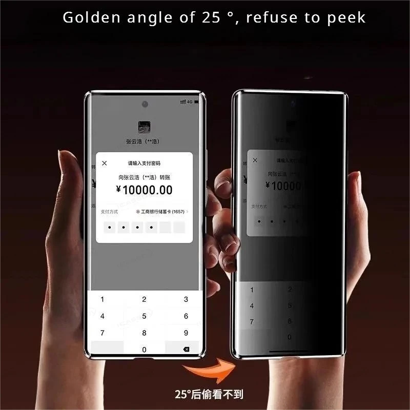 Фото Защитный чехол для телефона Huawei Nova 12S 14 13i 11 9 SE 15 Max 10 Pro с закаленным стеклом, магнитным креплением и защитой от подглядывания, полная защита объектива №4