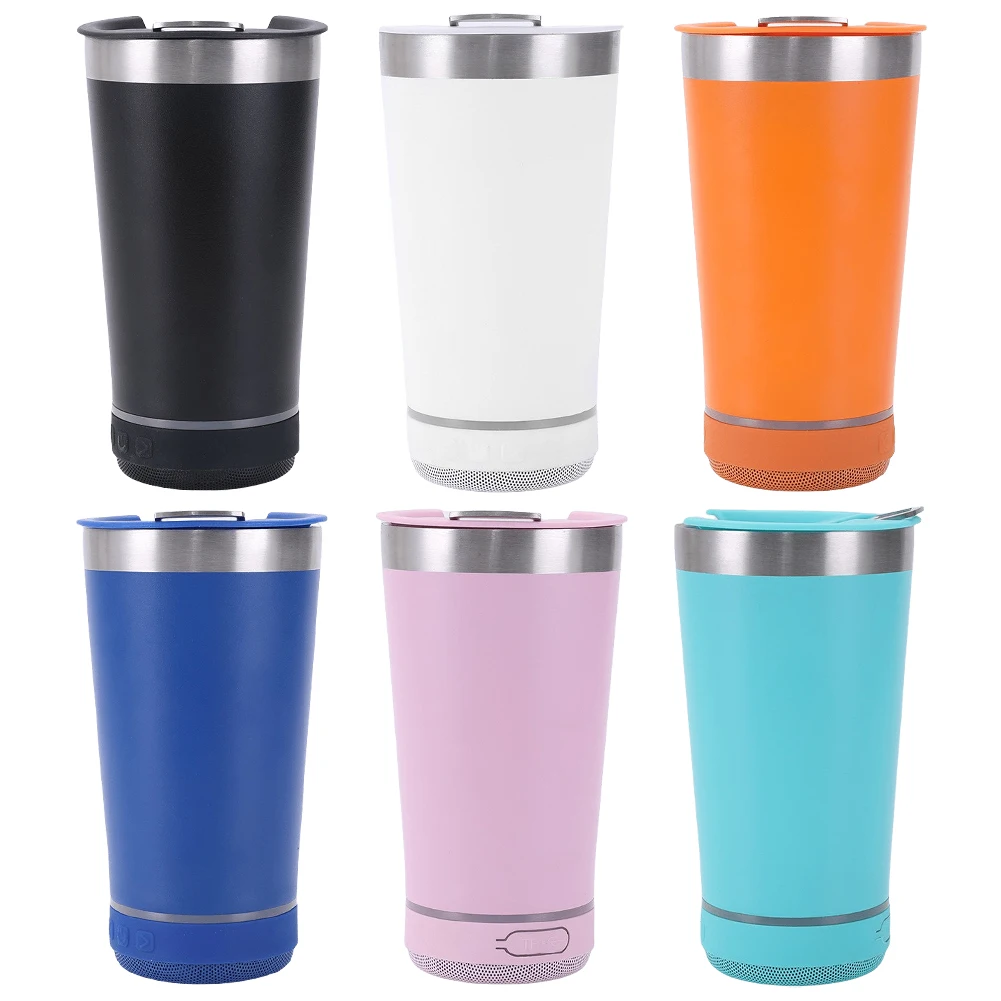 Изолированная чашка из нержавеющей стали беспроводной динамик BT для кофе со