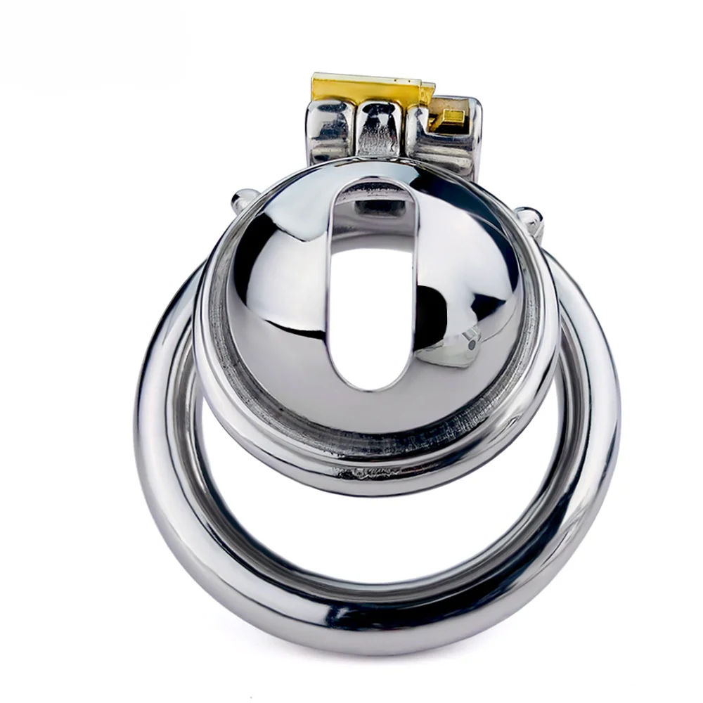 Замок цилиндр из нержавеющей стали крышка целомудрия член легкий Гладкий