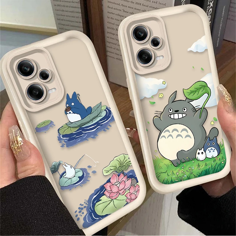 Прекрасный чехол T-TotoroS для Xiaomi Redmi Note 13 12 11 Pro Plus 4G 5G 12S 11S 10S 10 9 9S 14C 13C 12C A3 Силиконовый