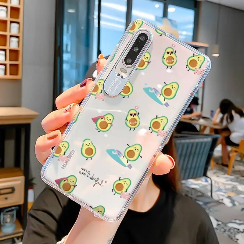 fruit avocado Phone Case for Samsung S10 20 22 23 A10 40 for Xiaomi10 Note10 for Huawei P50 20 Honor60 70