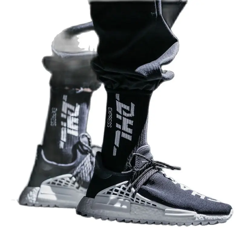 Носки мужские в стиле Харадзюку модные креативные с принтом уличная одежда