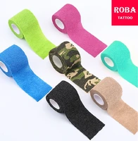 10 pieces disposable self adhesive elastic bandage finger wrist sports knee pad support fixing bandage tattoo permanent makeup