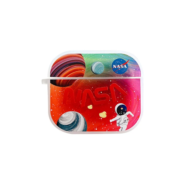 

Fashion Planet Spaceman Graffiti Case for Apple AirPods 1 2 3 Pro Cases Cover IPhone Bluetooth Earbuds Earphone Air Pods Case