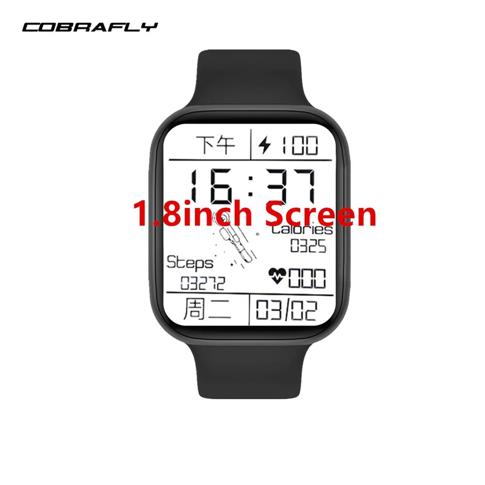 

ZUIDID Cobrafly DW98 smartwatch smart watch 1.8 inch Full Touch Screen Bluetooth-compatible Call IP67 Men Watch PK iwo 13 pro