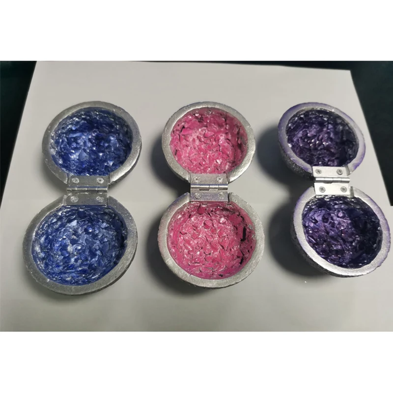 2022 Birthday Gifts Novelty Proposal Ring Box Resin Imitation Crystal Round Jewelry Box Personality Ornament Anniversary Gift