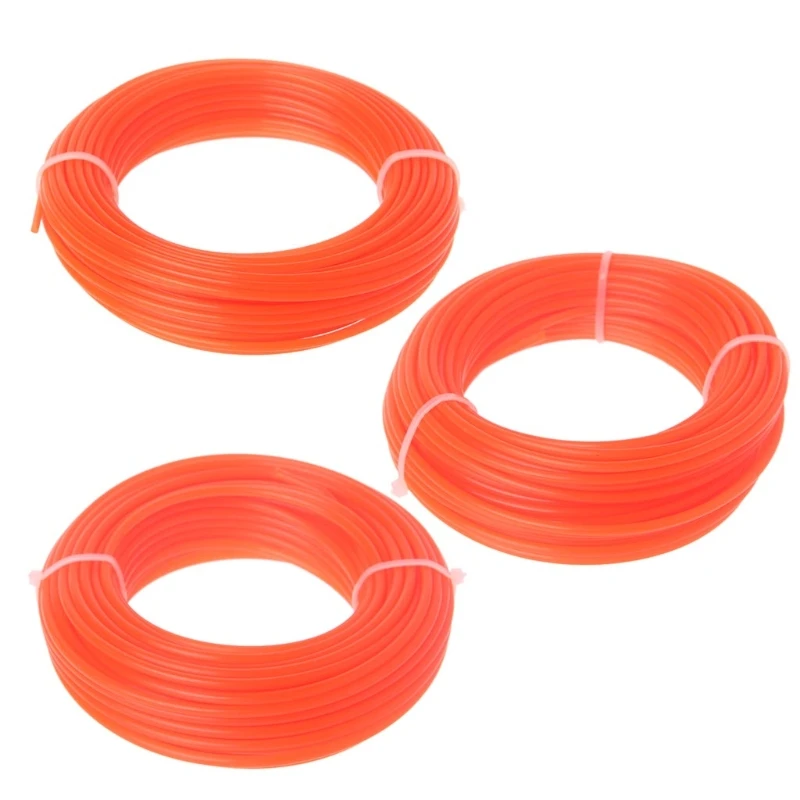 

2/2.4/3mm x 15M Nylon Trimmer Line Brush Cutter Rope Lawn Mower Wire Drop Shipping