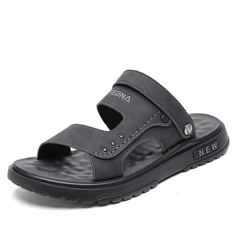 

Shoes for Men 2023 Summer New Gentleman Platform Solid Color Sandals Fashion Trend Casual Man Beach Sandals Calzado Hombre