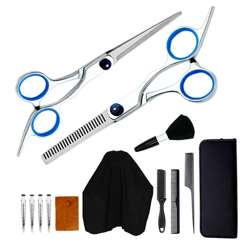 

Appliances Professional Hair Cutting Thinning Shears Scissors Set Salon Barber Cutting Hairr Gunting Rambut Set