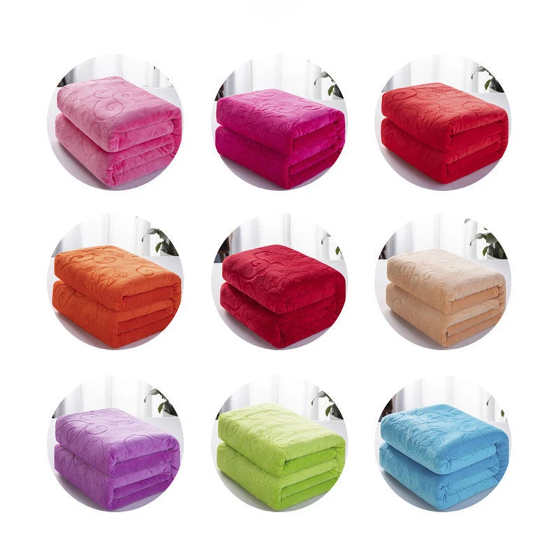 

Blanket Nordic Flannel Blanket Sofa Throw Blanket Travel TV Nap Blankets Bed Decorative Air Condition king size Blankets 1PC