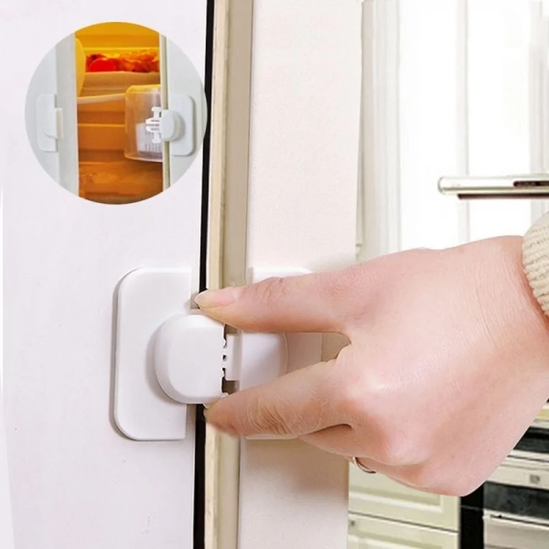 New Child Safety Lock Fridge Refrigerator Freezer Door Lock Toddler Kids Safety Protector Multipurpose Home Cabinet Drawer Lock
