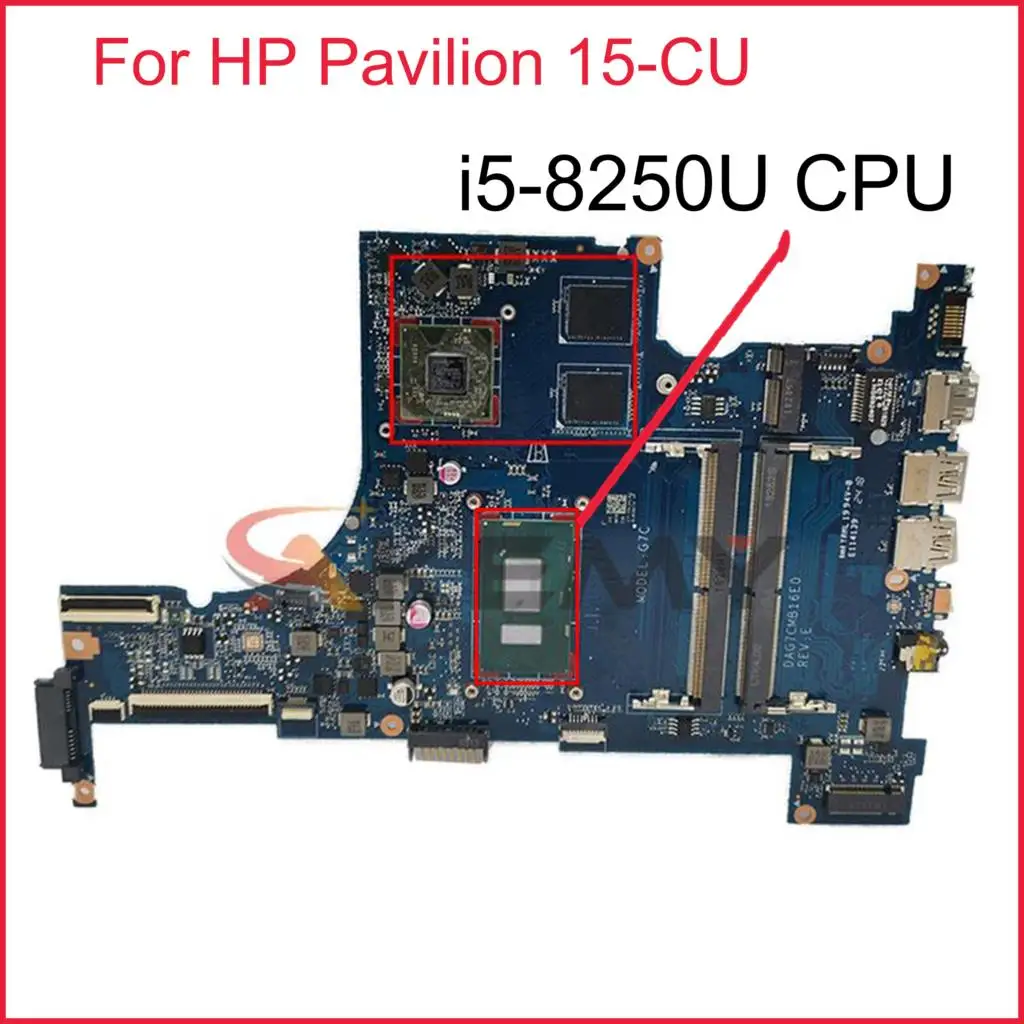 

For HP Pavilion 15-CU Laptop Motherboard With SR3LA i5-8250u CPU L22875-601 L22875-001 DAG7CMB16E0 DDR4 MB 100% Tested Fast Ship