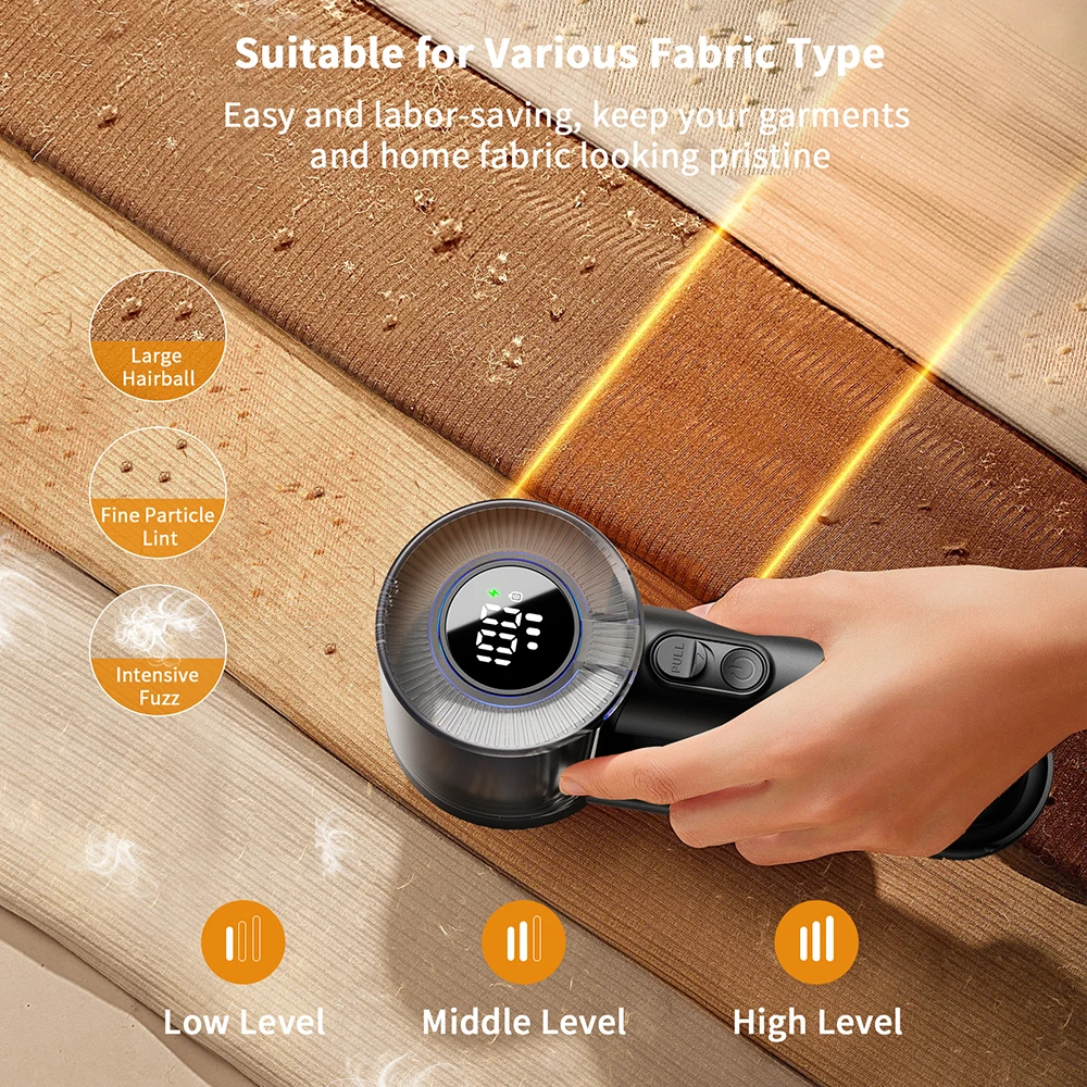 Перезаряжаемая бритва для ткани с цифровым дисплеем