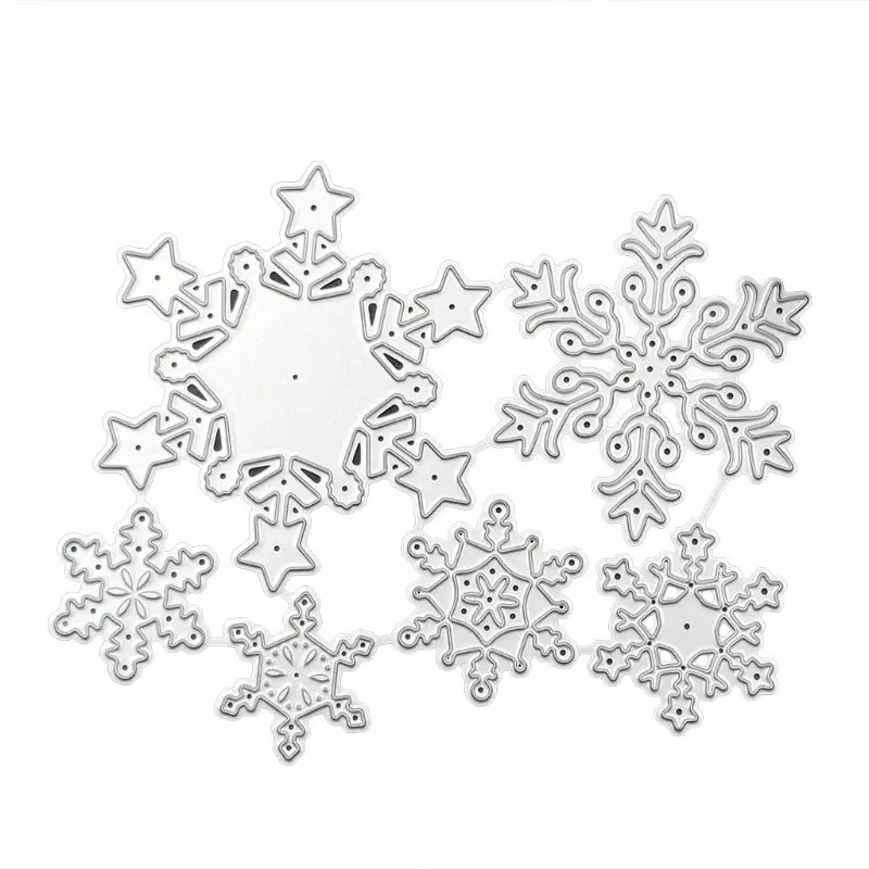 

Christmas Snowflake Metal Cutting Dies Stencil DIY Scrapbooking Album Stamp Pape