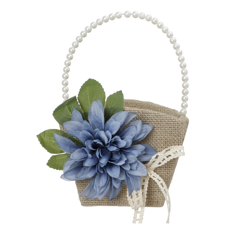 

Wedding Decoration Home Decor Vintage Lifelike Flower Basket Party Handmade Beautiful Artificial Flowers 2022 Sale Dropship