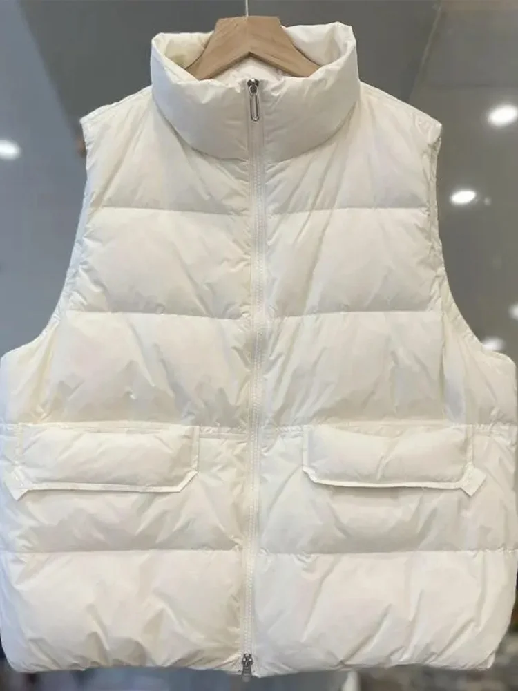Женский пуховый жилет с хлопковой подкладкой женский осенне-зимний 2024 новый для