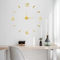 stylish and simple acrylic wall clock suitable for home decor in study bedroom living room and other places