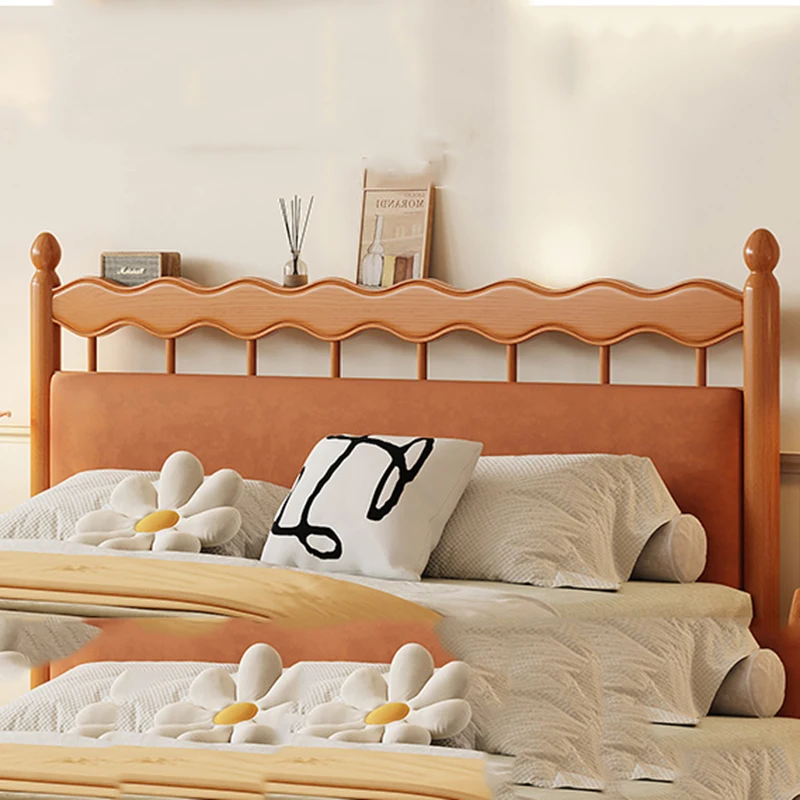 Изголовье двуспальной кровати деревянное современное простое мягкое изголовье