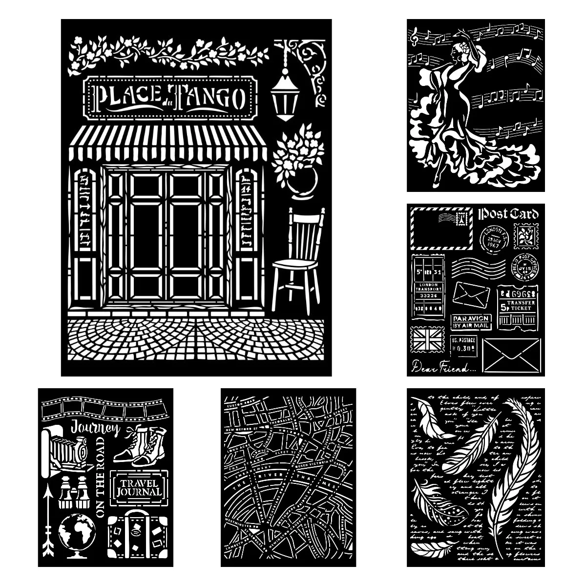 

Новинка 2023 г., фотоальбом с изображением музыкальных нот, перьев, двери, ручной работы, декоративное тиснение, бумажные карточки