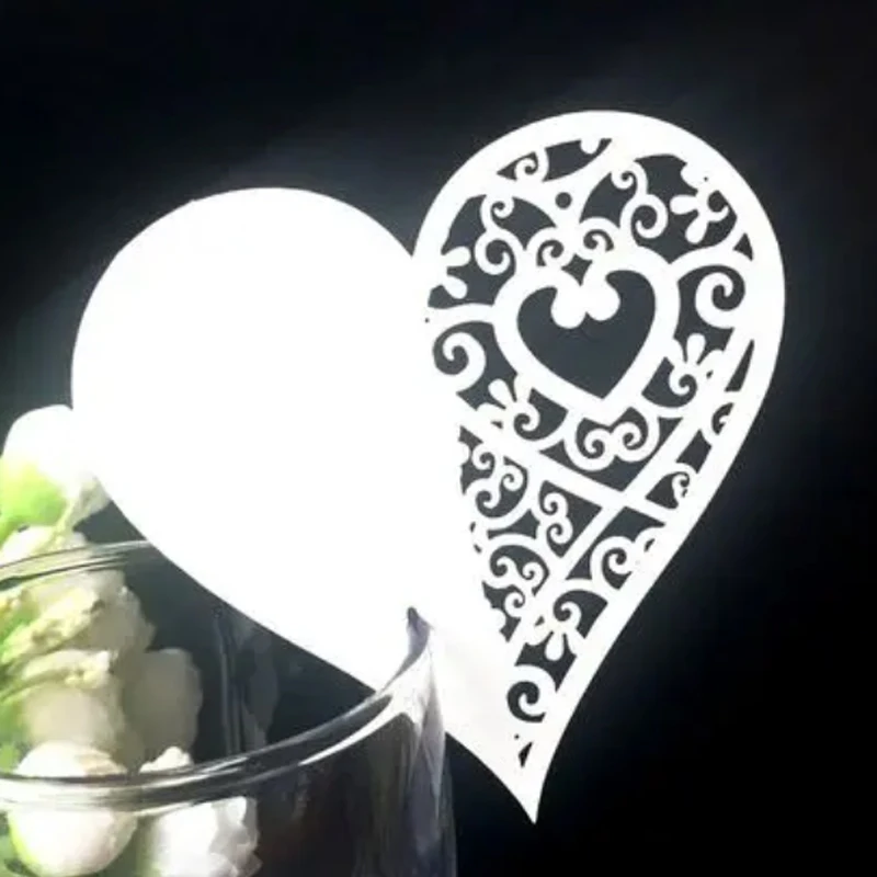 

12pcs LOVE heart gards greeting cards birthday thankyou card wedding name cards