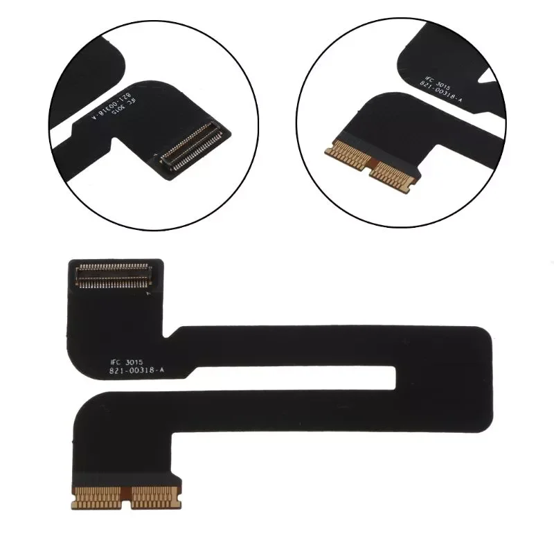 Экран Дисплей гибкий кабель 821-00318-A для Macbook Retina 12 дюймов A1534 2015 2016 Черный цвет