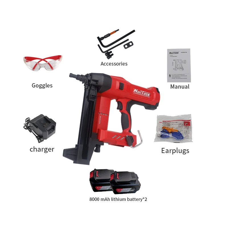 Nailtask DCCN 90S 2 гвозди с литиевой батареей для установки дверей и окон